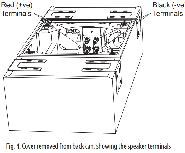 TANNOY PCI 7DC RB Premium 7 Inch Dual Concentric In-Ceiling Loudspeaker - speaker terminals