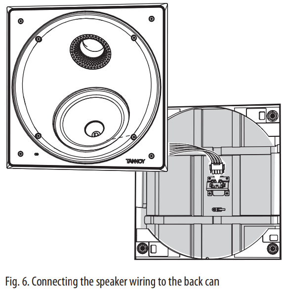 TANNOY PCI 7DC RB Premium 7 Inch Dual Concentric In-Ceiling Loudspeaker - speaker wiring
