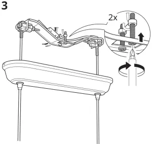 IKEA AGUNNARYD Pendant Lamp with 3 Lamps - fig4