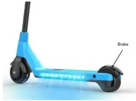 DENVER Electric Children's Scooter - Brake