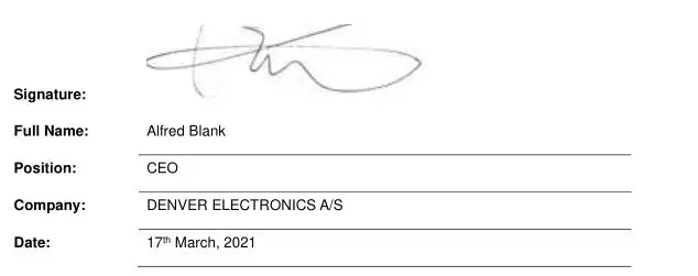 DENVER Electric Children's Scooter - EC Declaration of Conformity 2