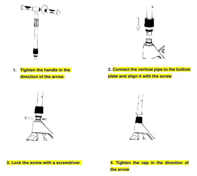 DENVER Electric Children's Scooter - Product installation instructions
