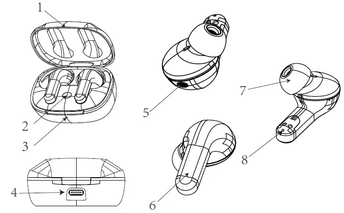 Guangzhou U I Technology BS346GC TWS Bluetooth Headset fig 1