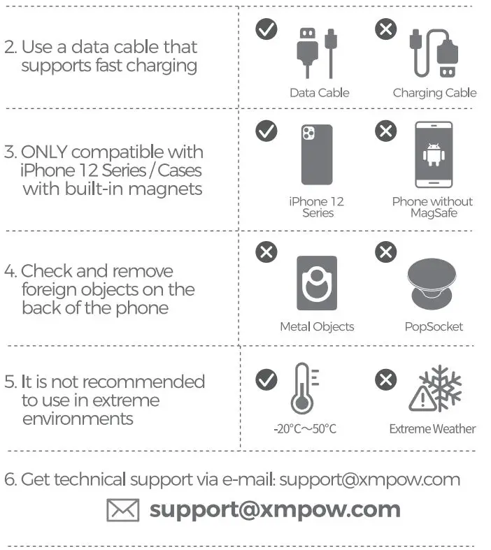 MPOW Magnetic Wireless Charger fig6