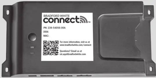 BWCADAPTER Bradford White Connect Adapter- ADAPTER INSTALLATION