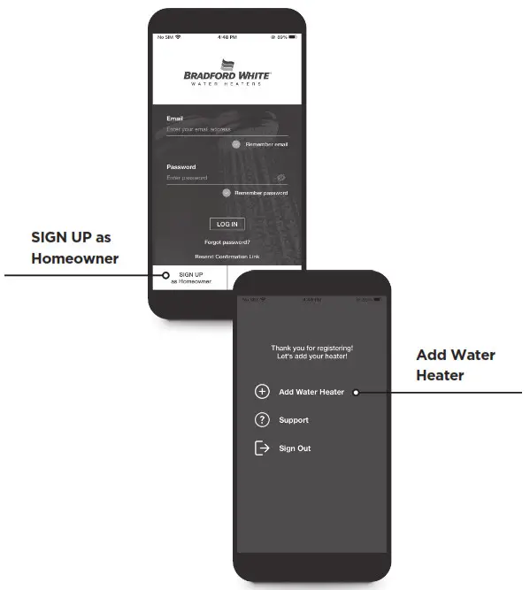 BWCADAPTER Bradford White Connect Adapter- SIGN UP as Homeowner
