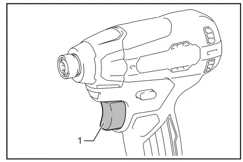 makita DTD157 Cordless Impact Driver- Switch action