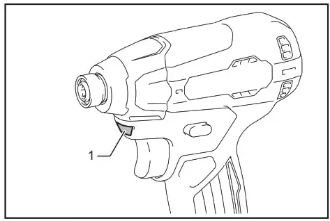 makita DTD157 Cordless Impact Driver- front lamp