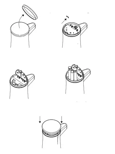 ESINO Z88 Smart Automatic Foam Soap Dispenser- Battery Installation