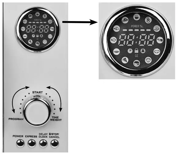 NOSTALGIA NRMO9SERIES Retro 0.9 Cu. Ft. Microwave Oven - PROGRAM SETTINGS