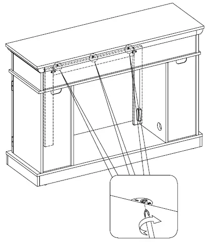 HOMEDEPOT 23MM90587-TPB01 Canteridge Electric Fireplace Media Mantel fig 15
