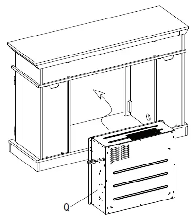 HOMEDEPOT 23MM90587-TPB01 Canteridge Electric Fireplace Media Mantel fig 18