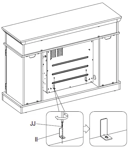 HOMEDEPOT 23MM90587-TPB01 Canteridge Electric Fireplace Media Mantel fig 19