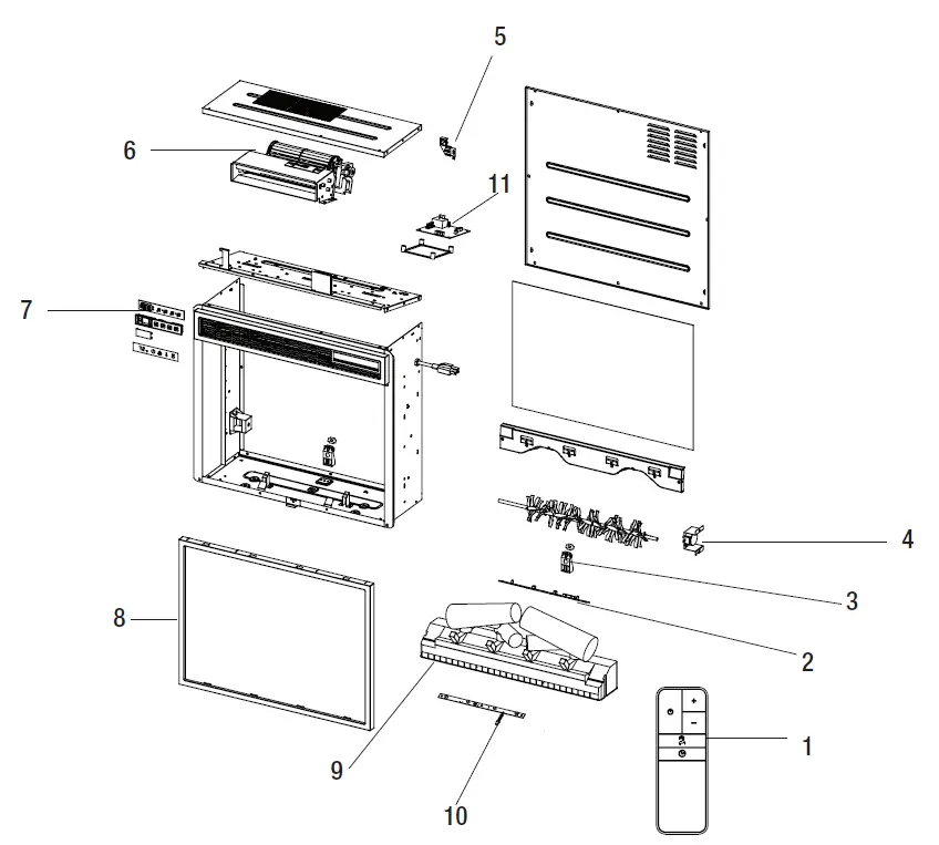 HOMEDEPOT 23MM90587-TPB01 Canteridge Electric Fireplace Media Mantel fig 24