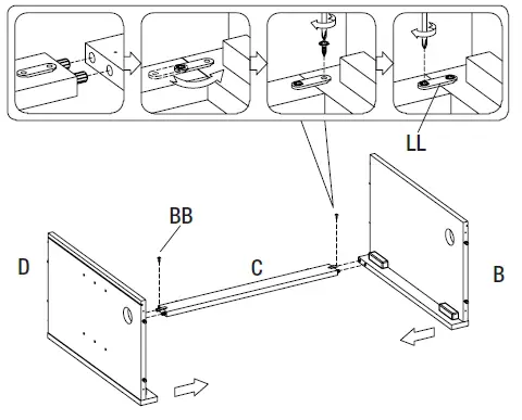 HOMEDEPOT 23MM90587-TPB01 Canteridge Electric Fireplace Media Mantel fig 4