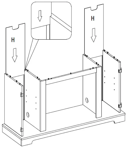 HOMEDEPOT 23MM90587-TPB01 Canteridge Electric Fireplace Media Mantel fig 7