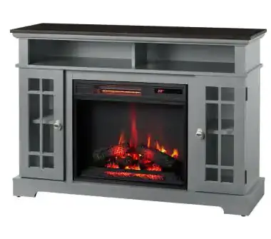 HOMEDEPOT 23MM90587-TPB01 Canteridge Electric Fireplace Media Mantel image