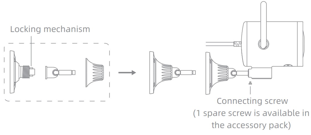 imilab EC3 Outdoor Security Camera - Installing the Device