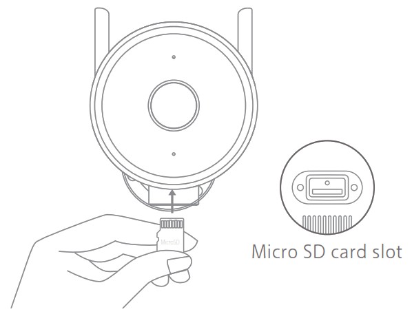 imilab EC3 Outdoor Security Camera - cannection the device