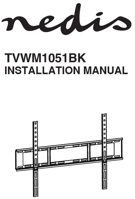 nedis Television Stand TVWM1051BK Installation Guide