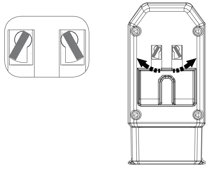 CONAIR TS238AP Multi Plug Travel Adapter with 3 Outlets & USB Port - prong2