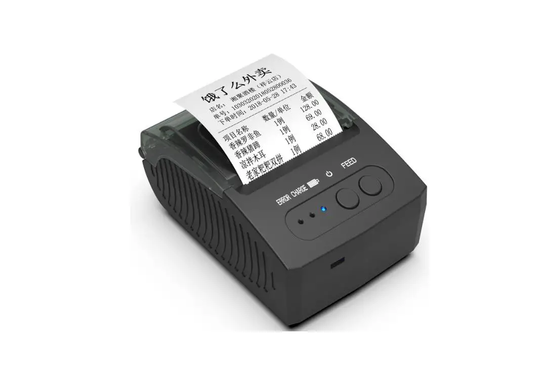 Shenzhen Zijiang Electronics Zj5811 Portable Thermal Printer Instruction Manual