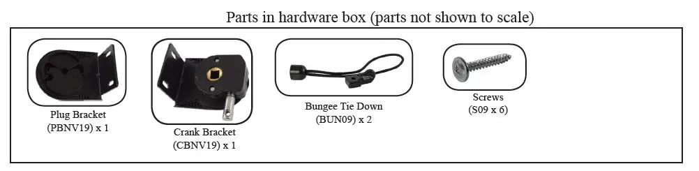 Select Blinds Outdoor Pole Operated Sun Shade with PVC Fabric FIGB 1