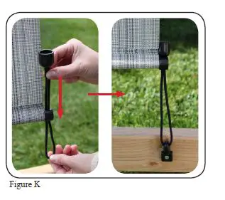 Select Blinds Outdoor Pole Operated Sun Shade with PVC Fabric FIGB 14