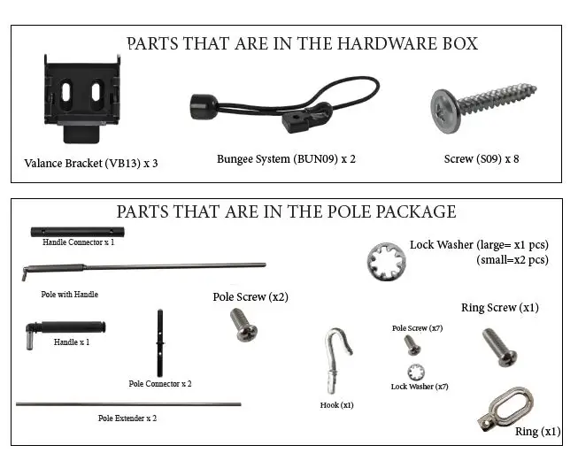 Select Blinds Outdoor Pole Operated Sun Shade with PVC Fabric FIGB 16