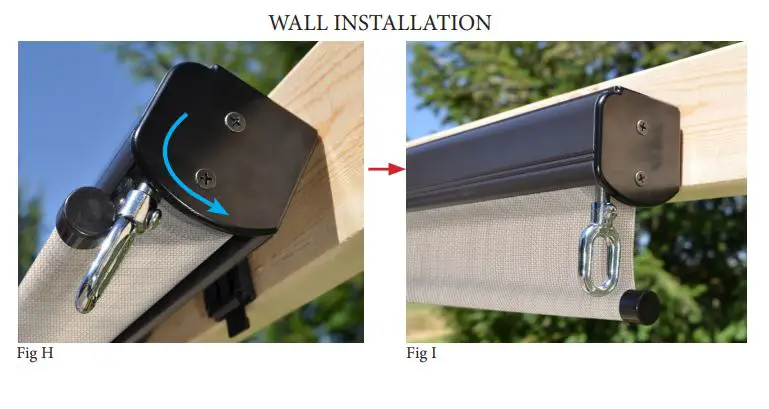 Select Blinds Outdoor Pole Operated Sun Shade with PVC Fabric FIGB 23