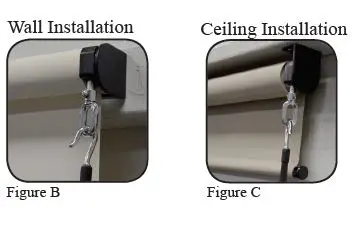 Select Blinds Outdoor Pole Operated Sun Shade with PVC Fabric FIGB 4