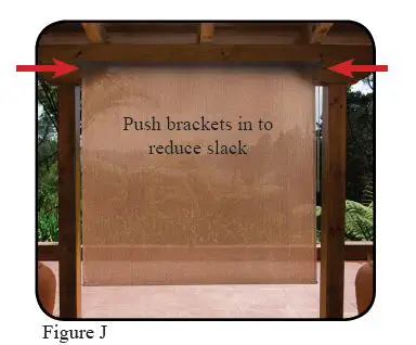 Select Blinds Outdoor Pole Operated Sun Shade with PVC Fabric FIGB 9