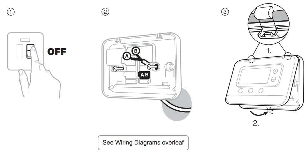 FPP15206 Wired Programmable Thermostat Installation Guide - Installing the Thermostat