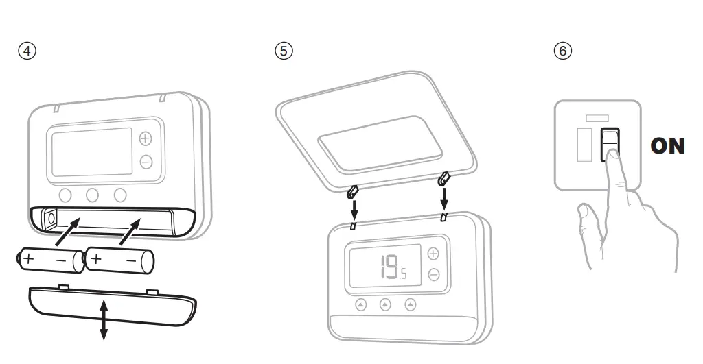 FPP15206 Wired Programmable Thermostat Installation Guide - Installing the Thermostat