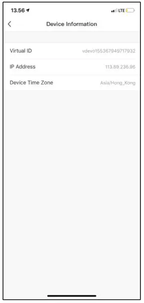 NASH Smart WIFI Stand Fan - Device Information