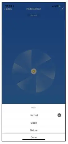 NASH Smart WIFI Stand Fan - Modes