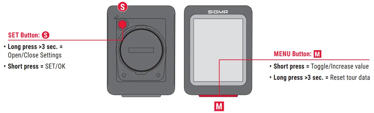 SIGMA BC 50 WR Cycling Computer Wired - fig 5