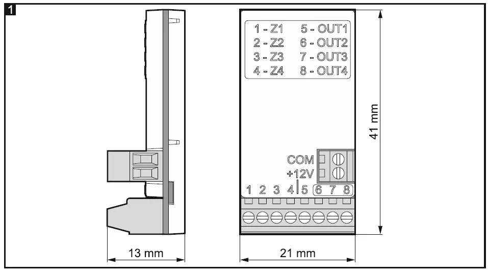 Satel-ACX-210-Miniature-Hardwired-Zone-Output-Expander-1