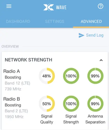 Cel-Fi GO X MIMO Signal Booster System - The “Advanced” Tab
