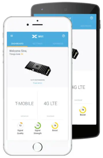 Cel-Fi GO X MIMO Signal Booster System - Wave App