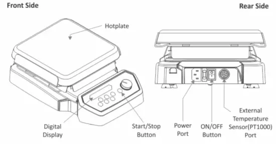 NEUATION iStir HP550 Prime Hot Plate Magnetic Stirrer - fig