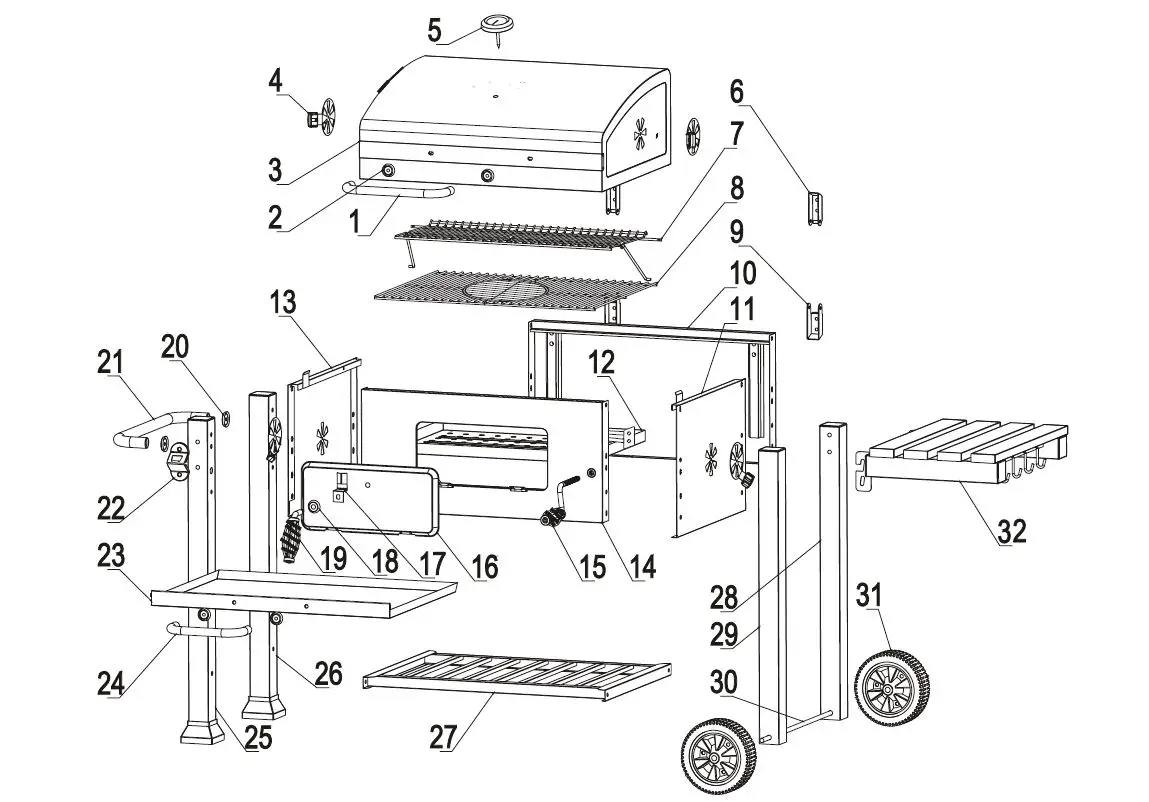 BLAUPUNKT-GC601-Electric-Charcol-Grill-fig1