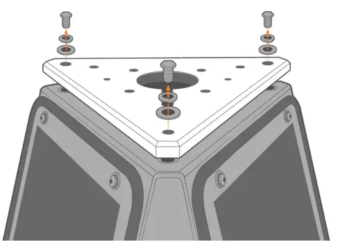 NEXSENS CB MXM M Gill Maximet Sensor Buoy Mount - Solar