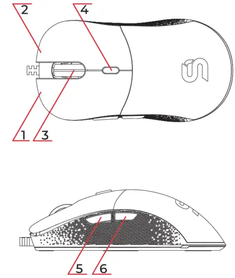 SPC GEAR SPG147 Gem Ultralight Gaming Mouse 1