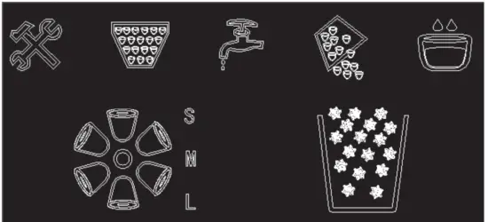 KLARSTEIN 10034227 Ice Age Crush Ice Cube Maker - CONTROL PANEL
