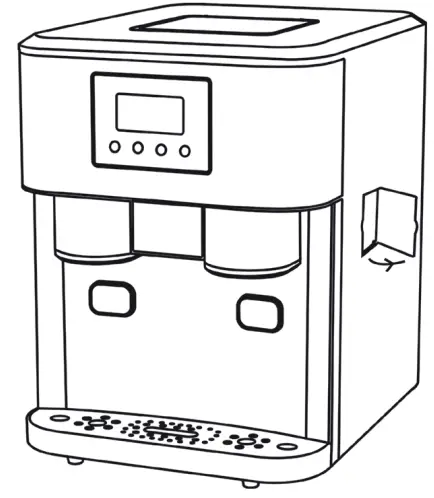 KLARSTEIN 10034227 Ice Age Crush Ice Cube Maker - Sketch A