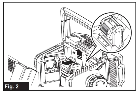 Remove the battery cartridge