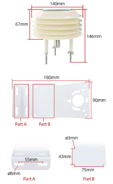 sonbus SM6363B Small weather station shutters multi function sensor FIG 1