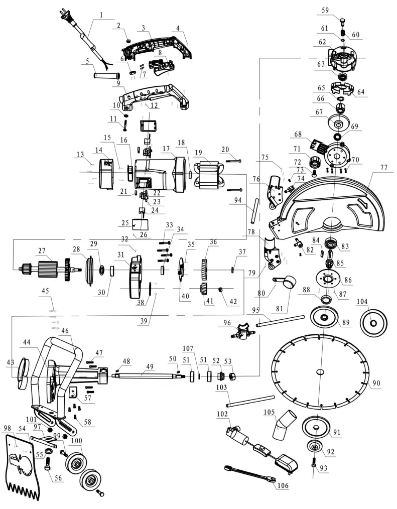 POWER FIST 12 in Electric Concrete Saw-fig7