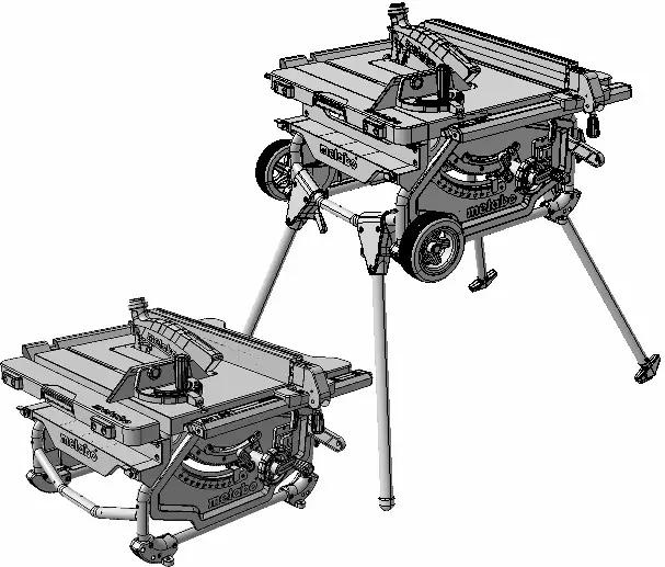 metabo TS 216 Circular Table Saw - Cover